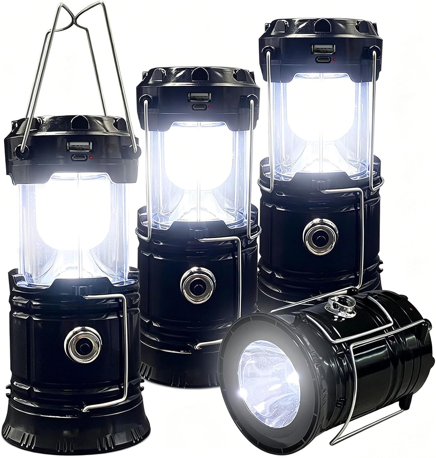 XTAUTO collapsible LED lantern (4-pack)