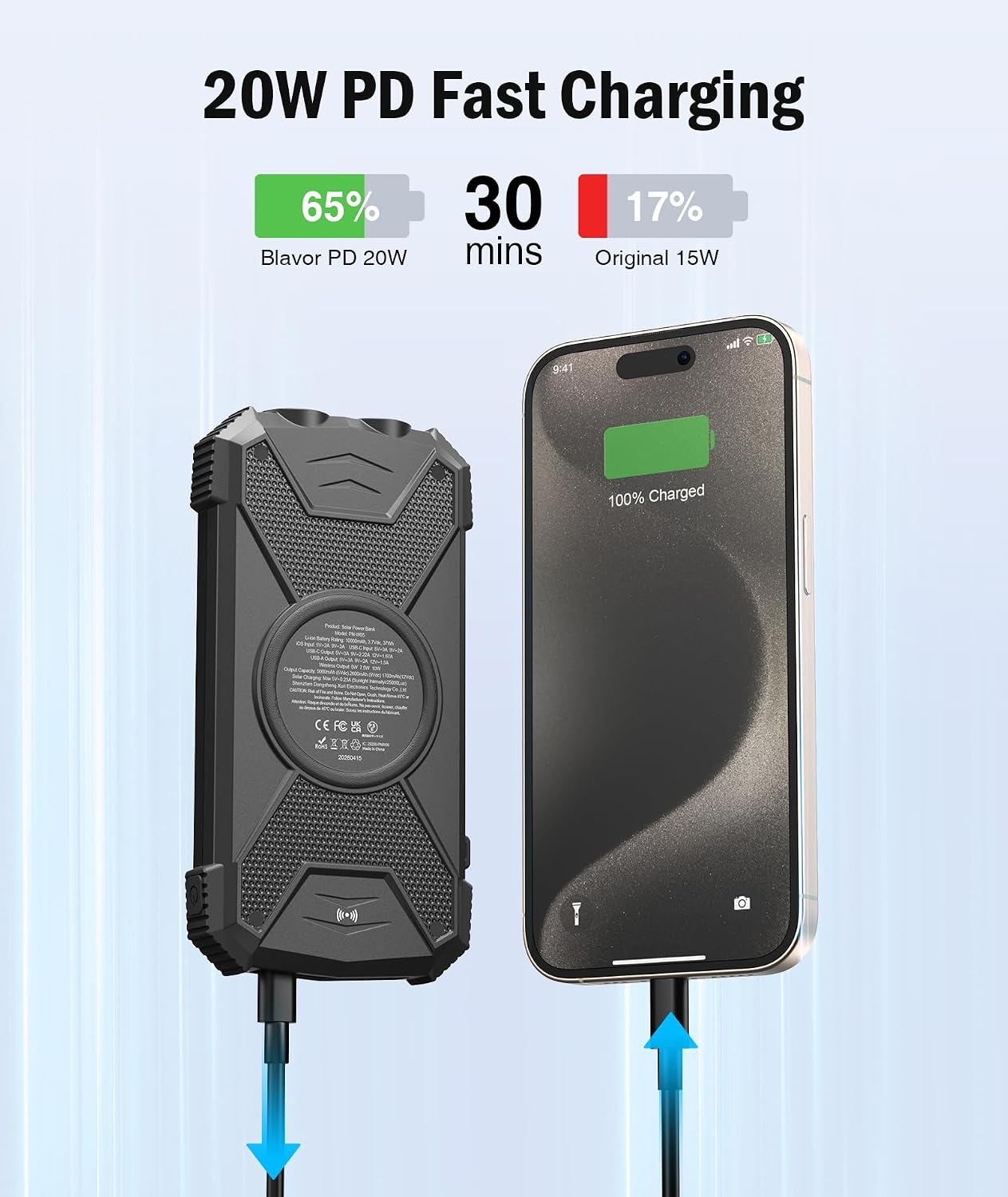 BLAVOR solar power bank