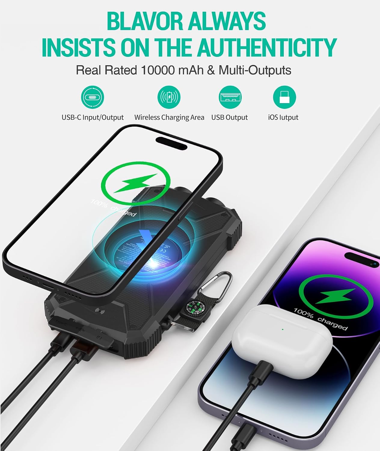 BLAVOR solar power bank