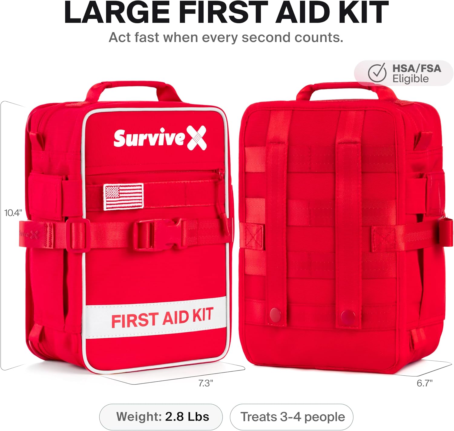 SurviveX Large First Aid Kit